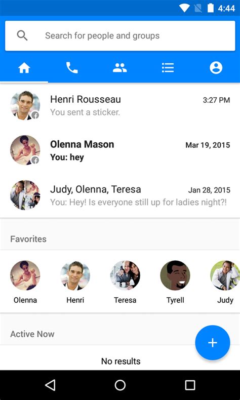 Search for a chat or message on Facebook .